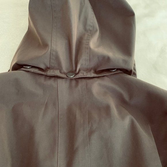 London Fog Brown Trench Coat with Detachable Hood Size S - Picture 12 of 16